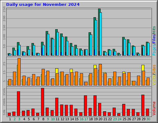 Daily usage for November 2024