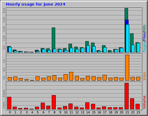 Hourly usage for June 2024